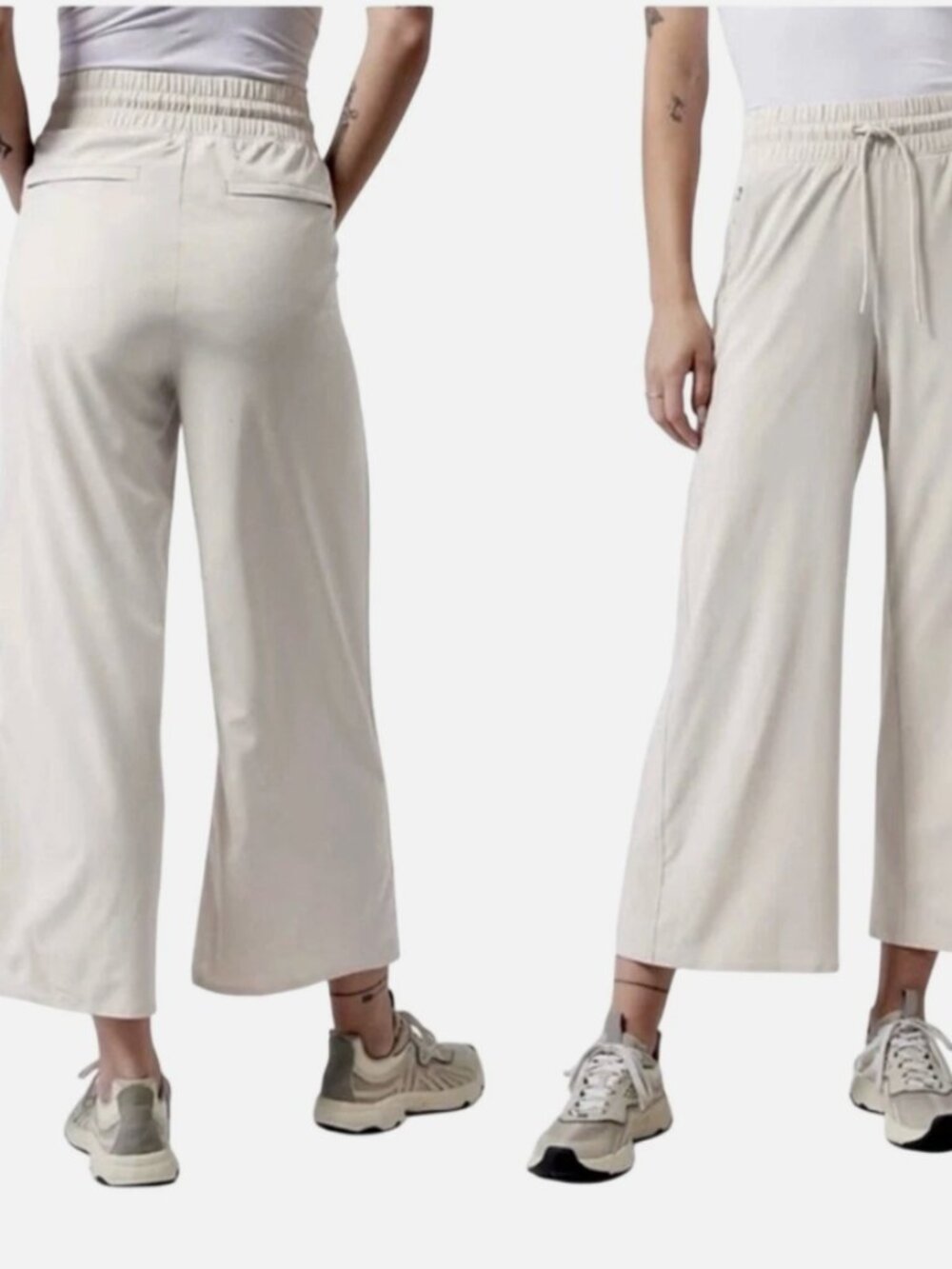 NWT Athleta Avenue Wide Leg Crop Pants Size 8 - Picture 3 of 7